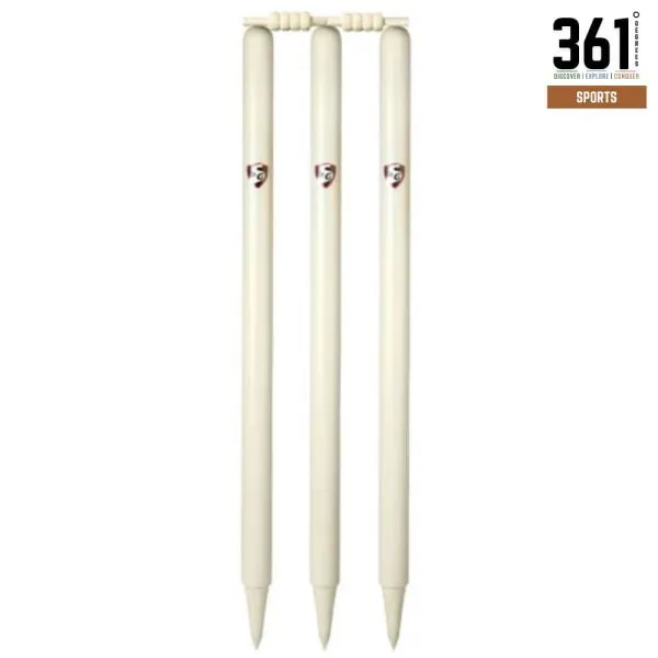 SCS Cricket Stump - 24 in White, Single