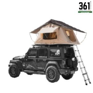 Car Rooftop Tent with Soft Canvas Cover – 2 to 4 Person Overland Tent