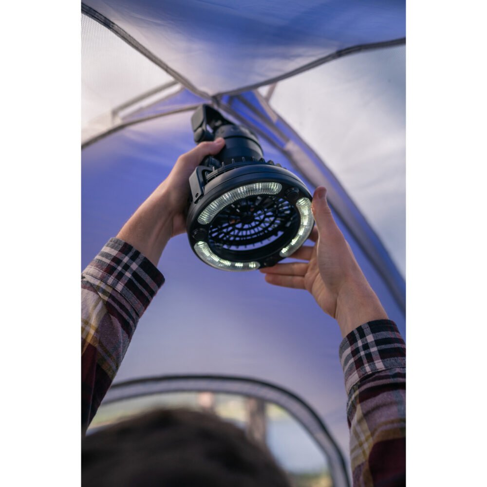CHANODUG 2-in-1 Camping Fan and LED Lamp - FX-9044