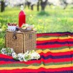 Striped canvas hammock - woven stripe canvas close up