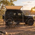 Car Awning with Canvas Cover – Heavy-Duty 200x250cm Side Awning Shelter (A2x2.5) - illustrative image, scene generated