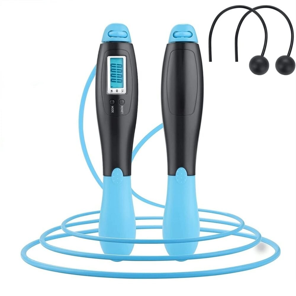 Cordless Digital Skipping Rope - Weighted Ends with Counter