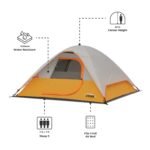 CORE 40384 tent dimensions - 7 ft x 7 ft floor, 42 in centre height