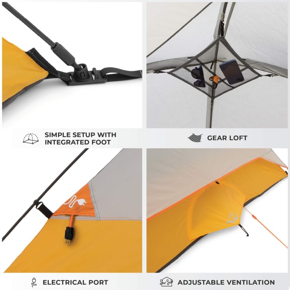 CORE 3 Person Dome Backpacking Tent 7 x 7 – Model 40384