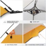 CORE 40384 tent features - gear loft, storage pockets, electrical port