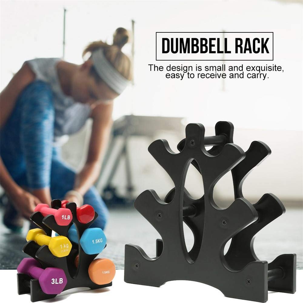 Dumbbell Rack Stand - 3-Tier, Holds up to 6 Pairs