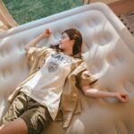 Naturehike C25 double air mattress - in use