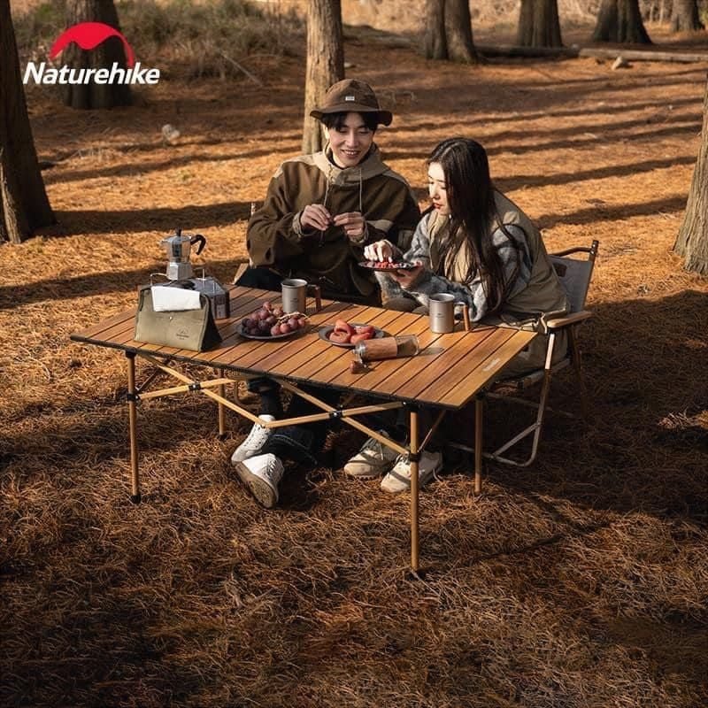 Naturehike Wood Grain Folding Camp Table - Medium (CNH22JU038)