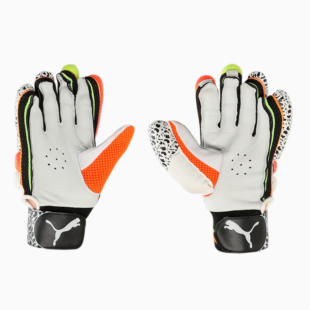 Puma Future 6 Cricket Batting Gloves - Fast Yellow / Ultra Orange