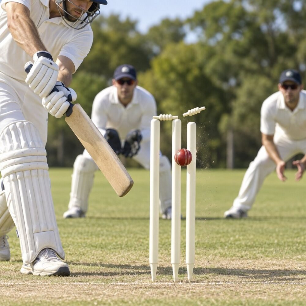 SCS Cricket Stump - 27 in White, Single