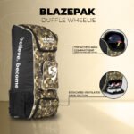 SG Blazepak Duffle Cricket Kit Bag – Youth, with Wheels - view 3