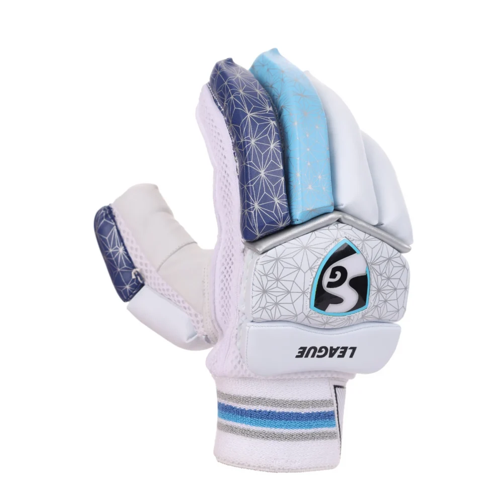 SG League Batting Gloves - Leather Palm with TPU Finger Shells