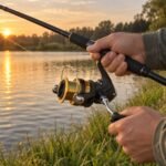 Shimano FX 4000FC Spinning Reel - illustrative image, scene generated