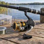 Shimano FX 4000FC Spinning Reel - illustrative image, scene generated