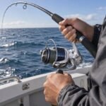 Shimano Nexave 8000FE Spinning Reel - illustrative image, scene generated