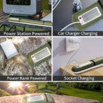 Solar and USB charging methods for the ZTARX S86 inflatable light tube