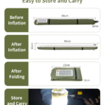 Size and dimensions of the ZTARX S86 inflatable solar light tube