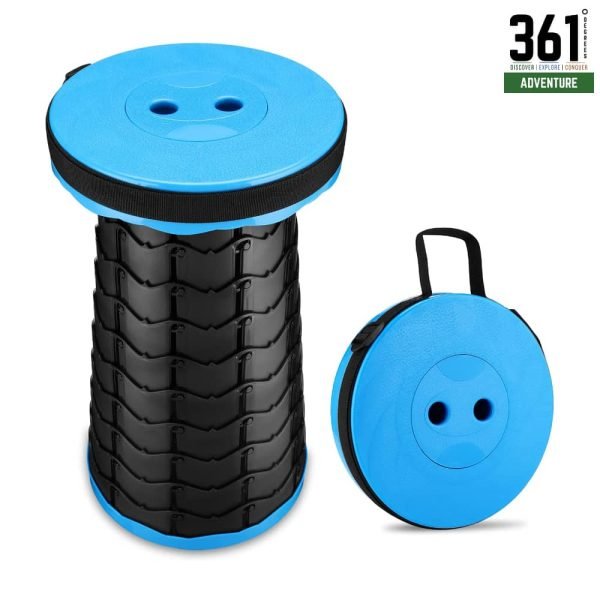 Portable Folding Stool – Telescopic Stool for Camping, Hiking, Fishing, Travel