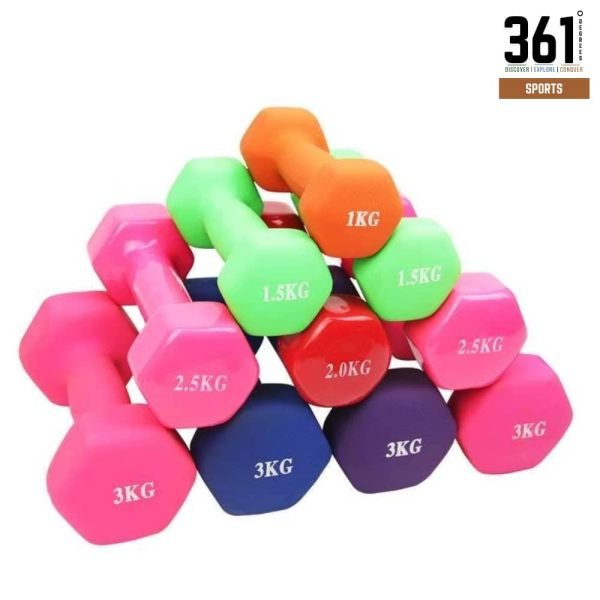 Neoprene Dumbbells for Home Workouts – 0.5kg to 10kg (1 PC)