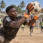 adidas Goalkeeper Gloves with Fingersave Protection – Line Being Confirmed - illustrative image, scene generated