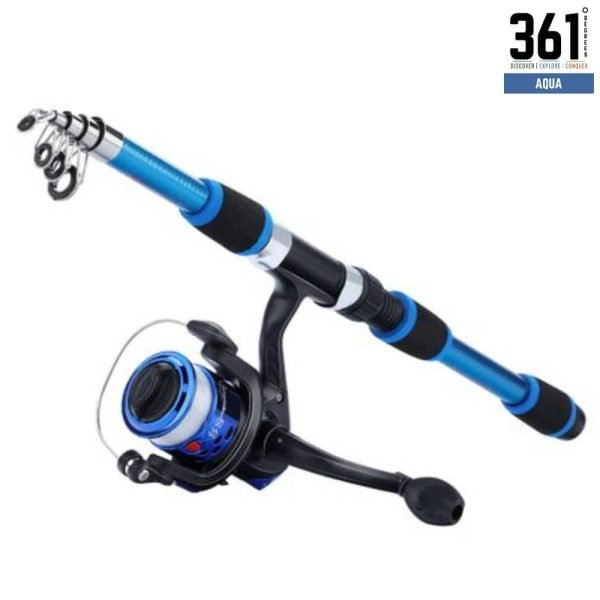 2.1M Telescopic Fishing Rod Full Kit – Carbon Fibre Travel Set