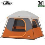 CORE 40119 4 person straight wall cabin tent 8 x 7, 361 Degrees Tanzania