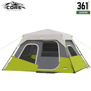CORE 6 Person Instant Cabin Tent 11’ x 9’ – Model 40007