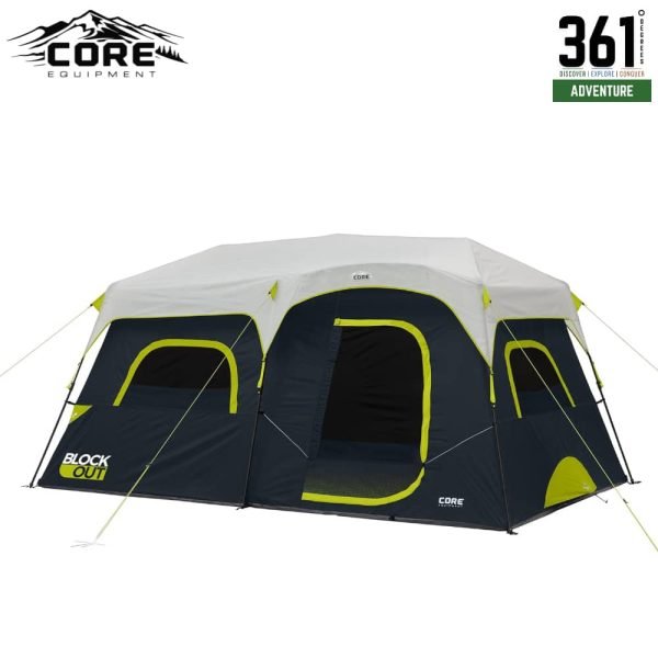 CORE 9 Person Instant Blockout Dome Tent 14’ x 9’ – Model 40343