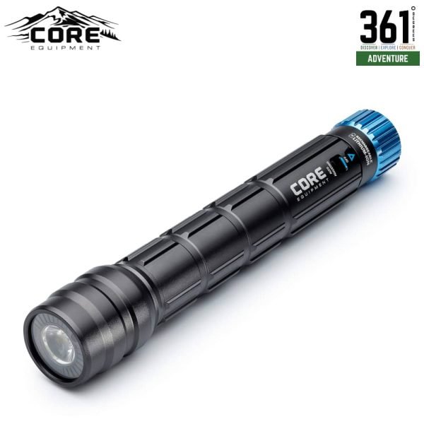 CORE 1500 Lumen Rechargeable Flashlight with Auto-Brightness – Model 40076