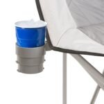 CORE Padded Oversized Round Chair 40025 - built-in collapsible cup holder