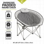 CORE Padded Oversized Round Chair 40025 - dimensions and capacity