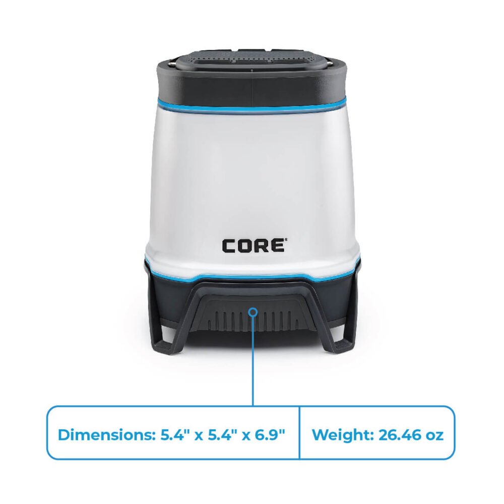 CORE 1250 Lumen Rechargeable Lantern with Bluetooth Speaker - Model 40078