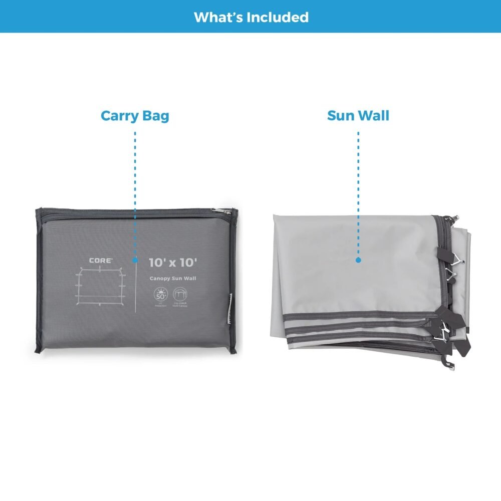 CORE 10’ x 10’ Sun Wall Accessory – Model 40104