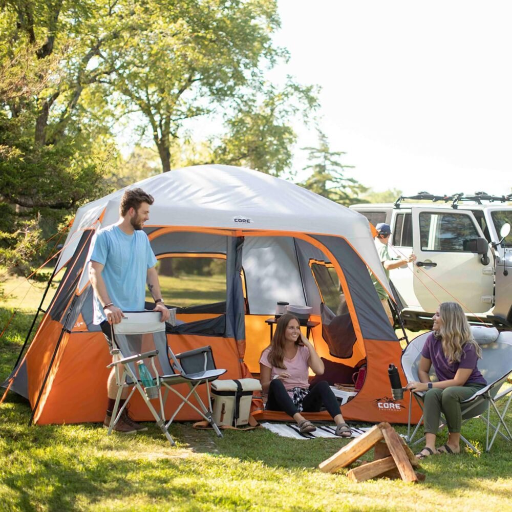 CORE 6 Person Straight Wall Cabin Tent 10’ x 9’ – Model 40120