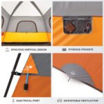 CORE 40120 cabin tent interior storage pockets and electrical port
