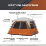 CORE 40120 cabin tent H2O Block weather protection and taped rainfly