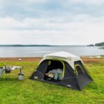 CORE 40342 6 person Blockout instant cabin tent pitched at a campsite