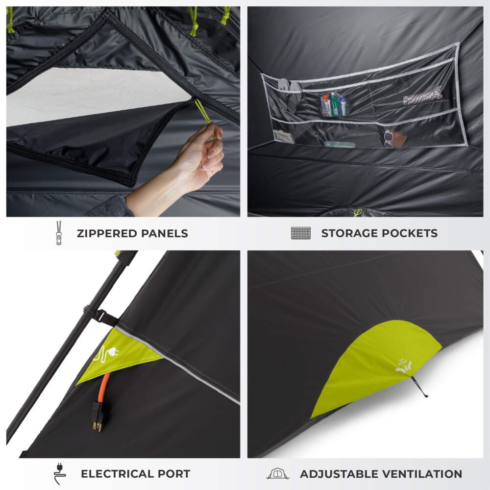 CORE 6 Person Blockout Instant Cabin Tent 11' x 9' – Model 40342