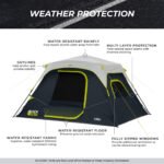 CORE 40342 Blockout instant cabin tent H2O Block weather protection and taped rainfly