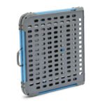 The CORE 4 Foot FlexRail Cook Table folded flat for transport