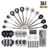 Darts Kit – Black – 12 Darts + Sharpening Tools