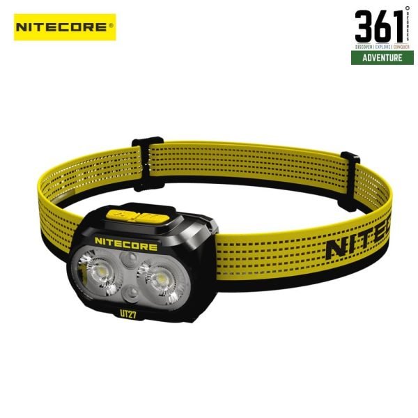 Nitecore Headlamp UT27 Dual Beam Lightweight Trail Running  – Model UT27 (Yellow)