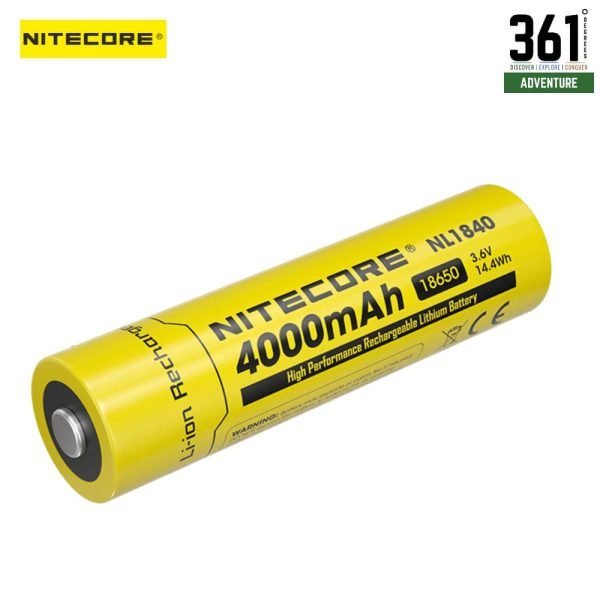 Nitecore NL1840 – Rechargeable 18650 Li-ion Battery (4000mAh, 3.6V)