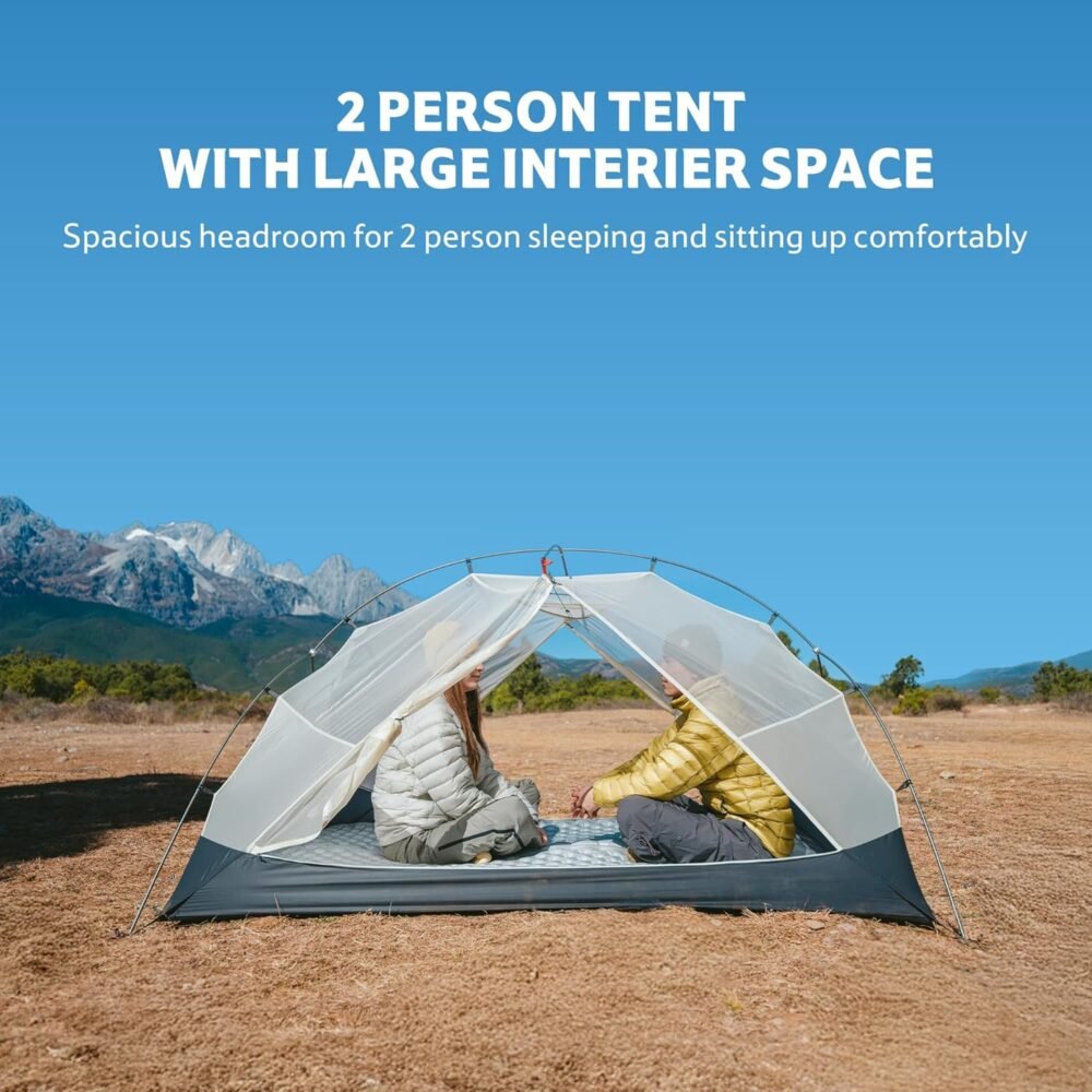 Naturehike Mongar UL Hiking Tent – Moon Rock Gray 2 Person