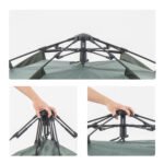 Naturehike NH21ZP008 pop up tent in grey set up at camp