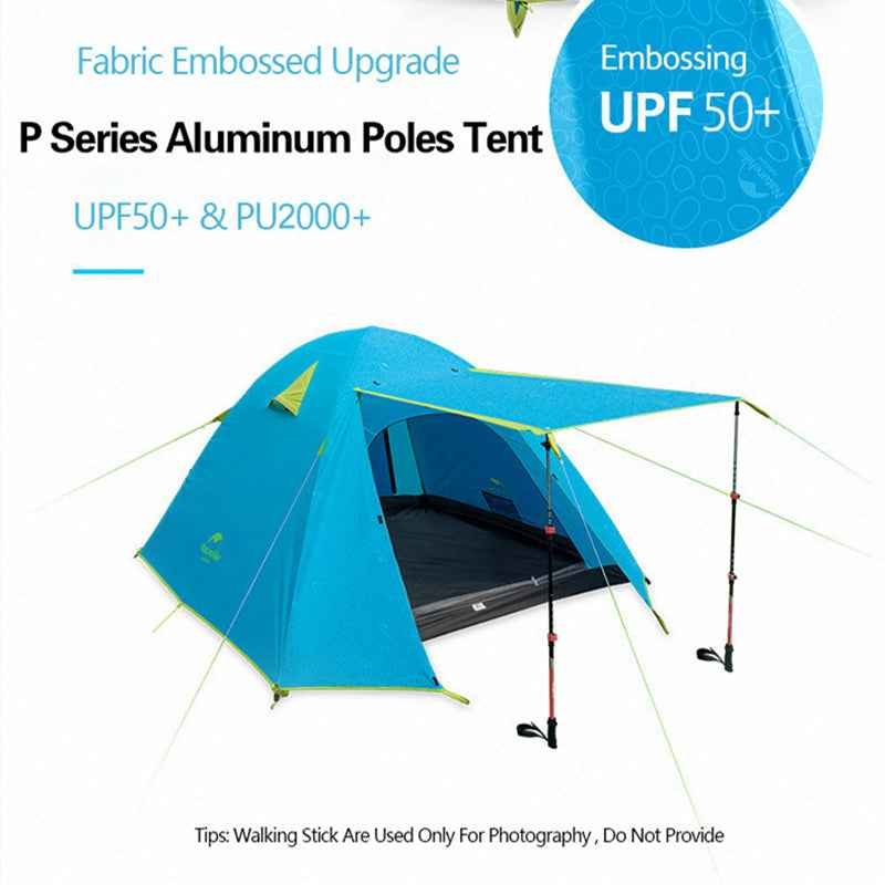 Naturehike P Series UV-Proof Embossed Tent – Storm Blue / 2-Person