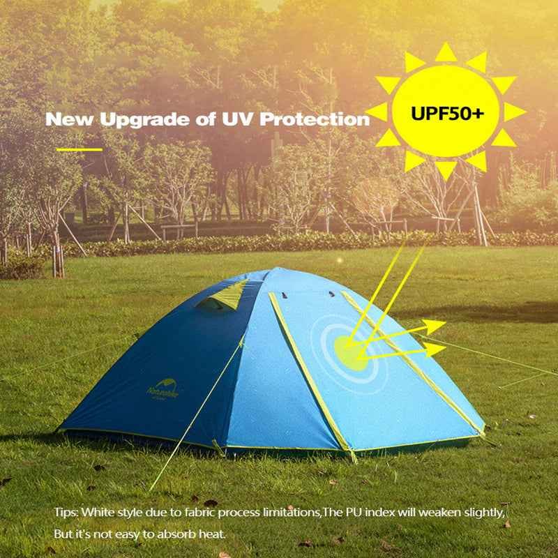 Naturehike P Series UV-Proof Embossed Tent – Storm Blue / 2-Person