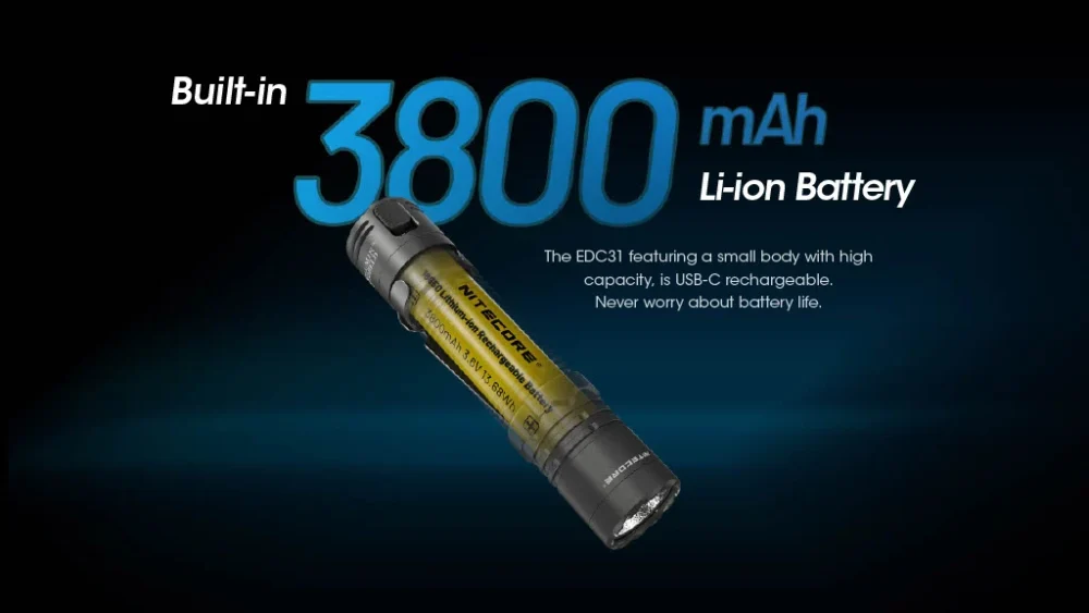Nitecore EDC31 High-Performance EDC Flashlight – Model EDC31
