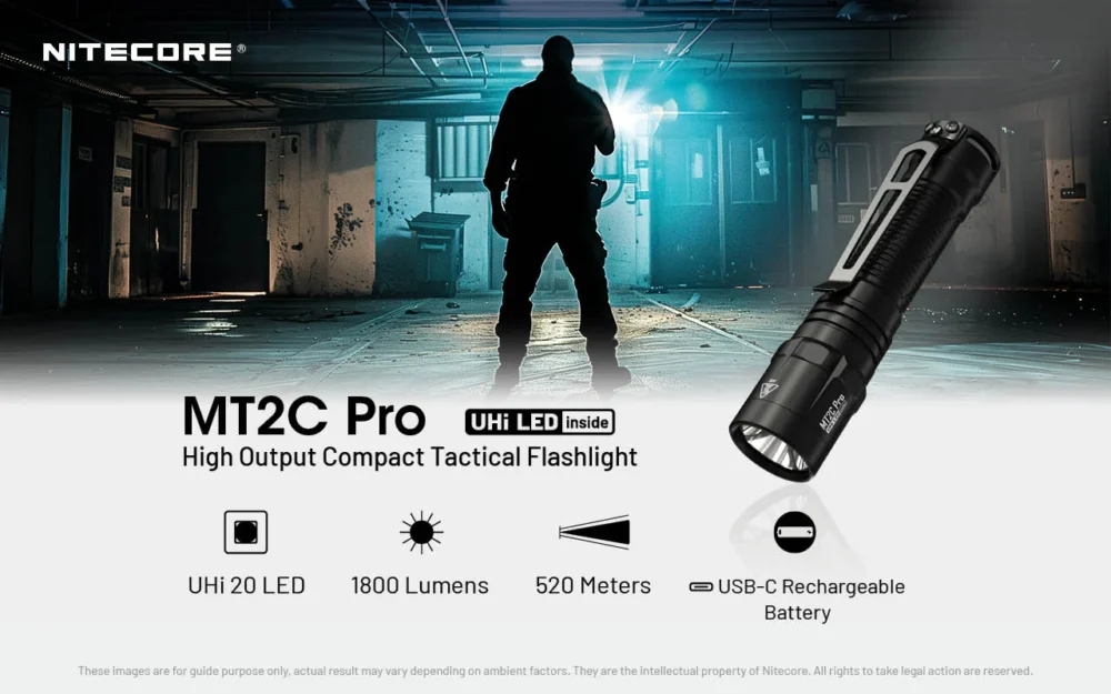 Nitecore MT2C Pro Flashlight – Model MT2C Pro