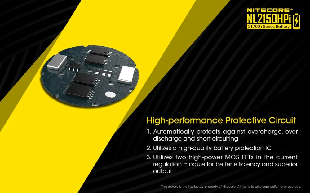 Nitecore NL2150HPi – Micro-USB Rechargeable 21700 Li-ion Battery 5000mAh